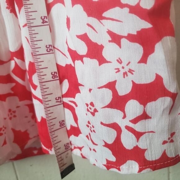 Pinkblush Floral Print Maxi Dress Red & white color Size XLarge Round neck - Picture 5 of 6